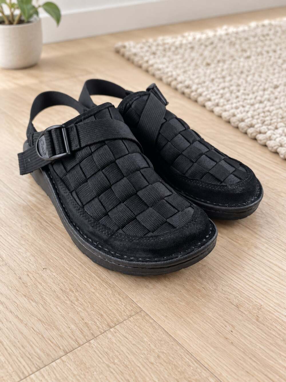 Chaco Canyon Woven Clog Triple Black Slingback Sandals Men’s Size 10